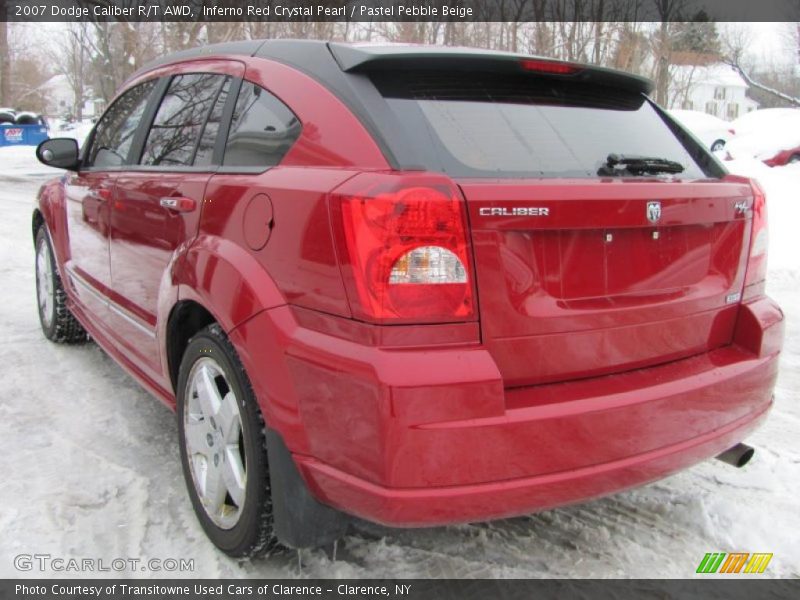 Inferno Red Crystal Pearl / Pastel Pebble Beige 2007 Dodge Caliber R/T AWD