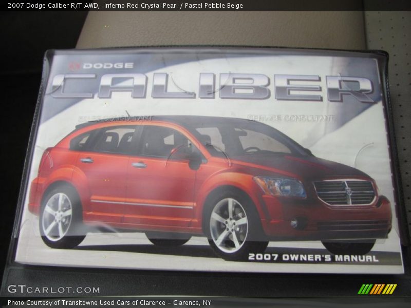 Inferno Red Crystal Pearl / Pastel Pebble Beige 2007 Dodge Caliber R/T AWD