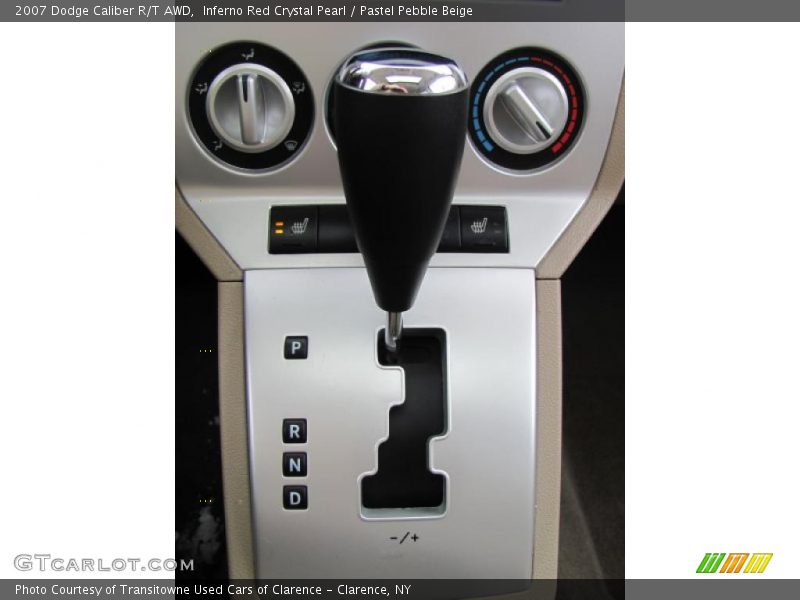 Inferno Red Crystal Pearl / Pastel Pebble Beige 2007 Dodge Caliber R/T AWD