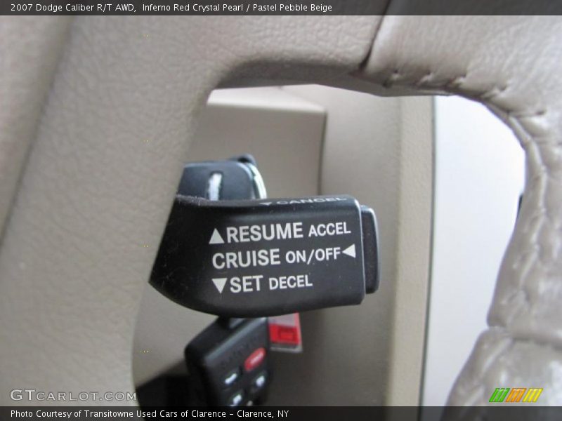 Inferno Red Crystal Pearl / Pastel Pebble Beige 2007 Dodge Caliber R/T AWD