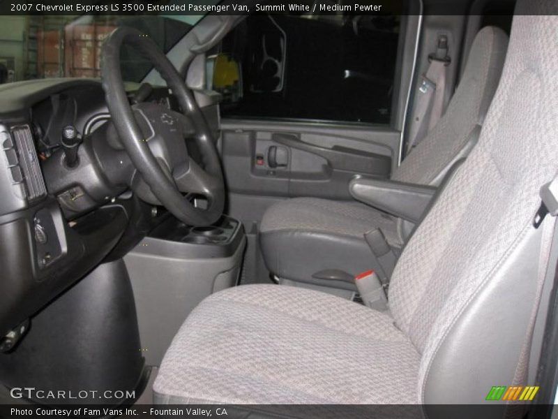 Summit White / Medium Pewter 2007 Chevrolet Express LS 3500 Extended Passenger Van