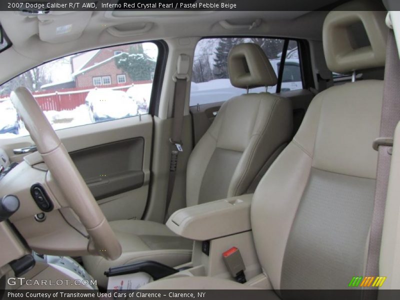 Inferno Red Crystal Pearl / Pastel Pebble Beige 2007 Dodge Caliber R/T AWD