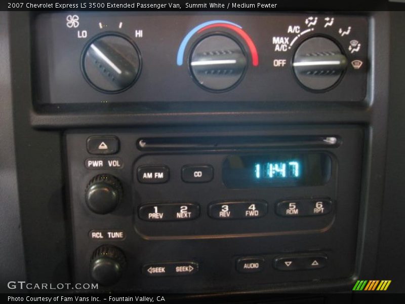 Summit White / Medium Pewter 2007 Chevrolet Express LS 3500 Extended Passenger Van