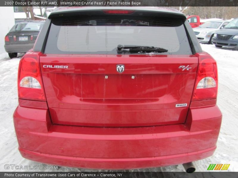 Inferno Red Crystal Pearl / Pastel Pebble Beige 2007 Dodge Caliber R/T AWD