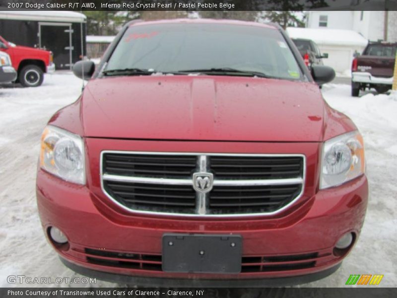 Inferno Red Crystal Pearl / Pastel Pebble Beige 2007 Dodge Caliber R/T AWD