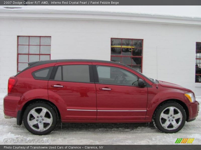 Inferno Red Crystal Pearl / Pastel Pebble Beige 2007 Dodge Caliber R/T AWD
