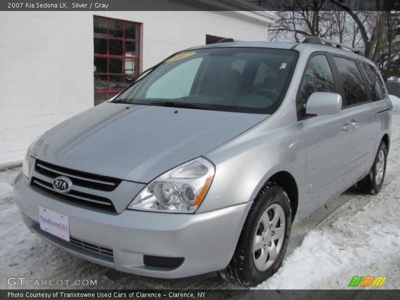 Silver / Gray 2007 Kia Sedona LX