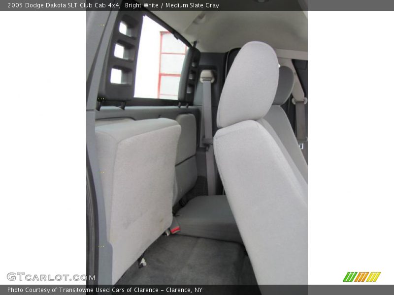 Bright White / Medium Slate Gray 2005 Dodge Dakota SLT Club Cab 4x4