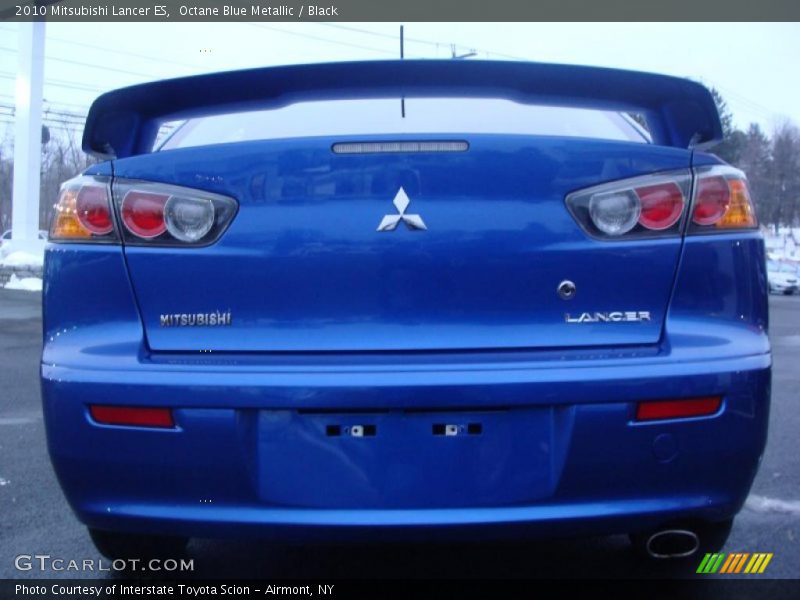 Octane Blue Metallic / Black 2010 Mitsubishi Lancer ES