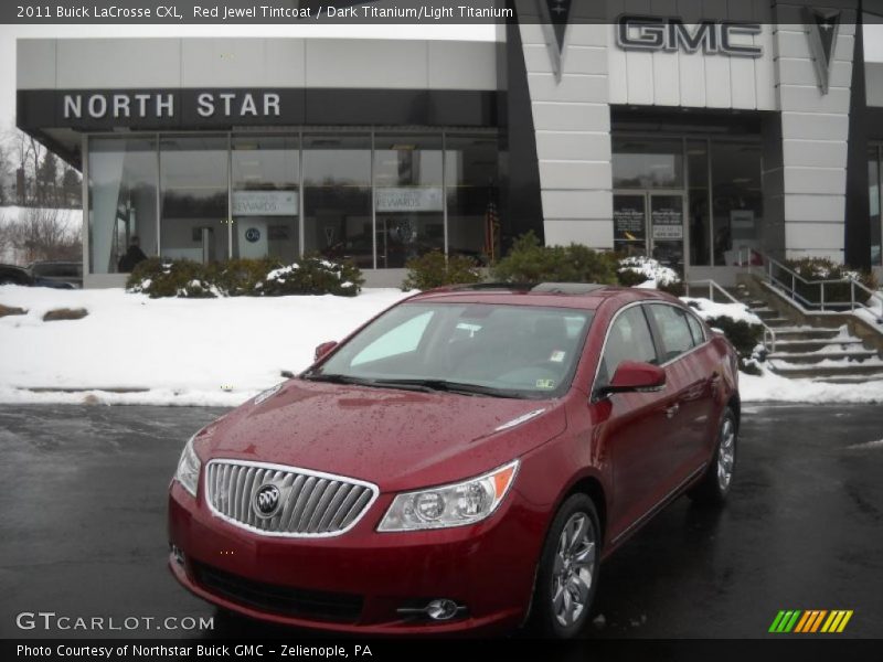 Red Jewel Tintcoat / Dark Titanium/Light Titanium 2011 Buick LaCrosse CXL