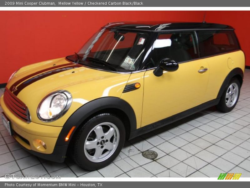 Mellow Yellow / Checkered Carbon Black/Black 2009 Mini Cooper Clubman