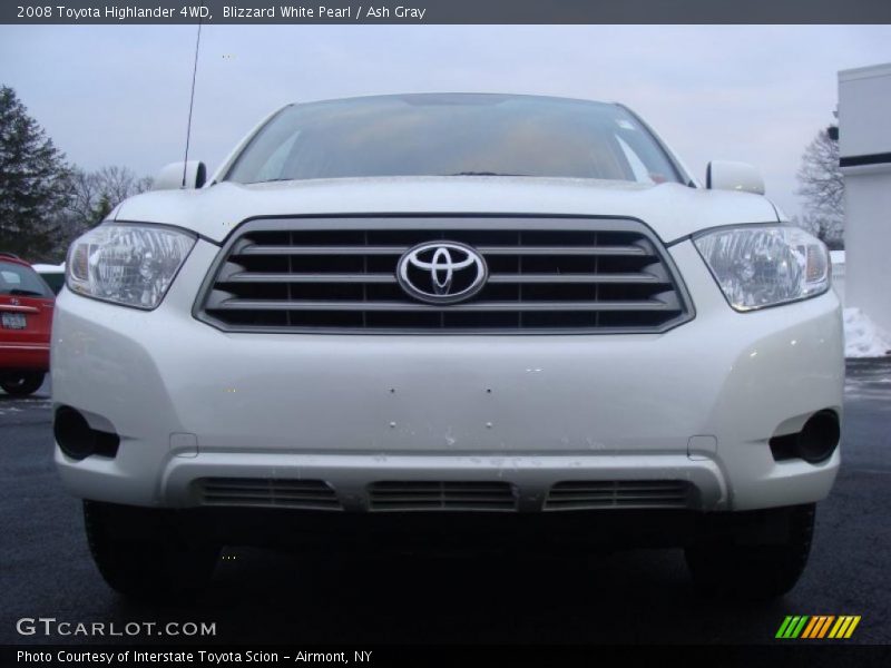 Blizzard White Pearl / Ash Gray 2008 Toyota Highlander 4WD