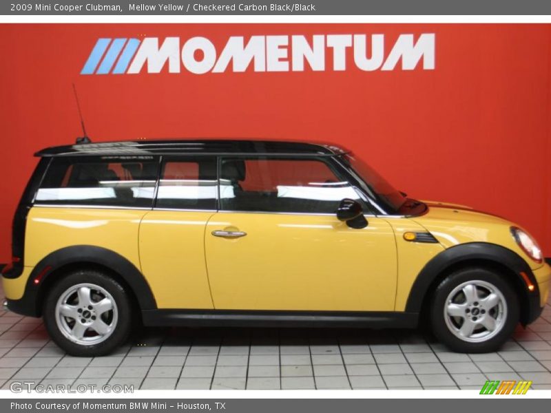 Mellow Yellow / Checkered Carbon Black/Black 2009 Mini Cooper Clubman