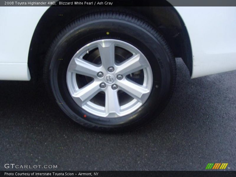 Blizzard White Pearl / Ash Gray 2008 Toyota Highlander 4WD