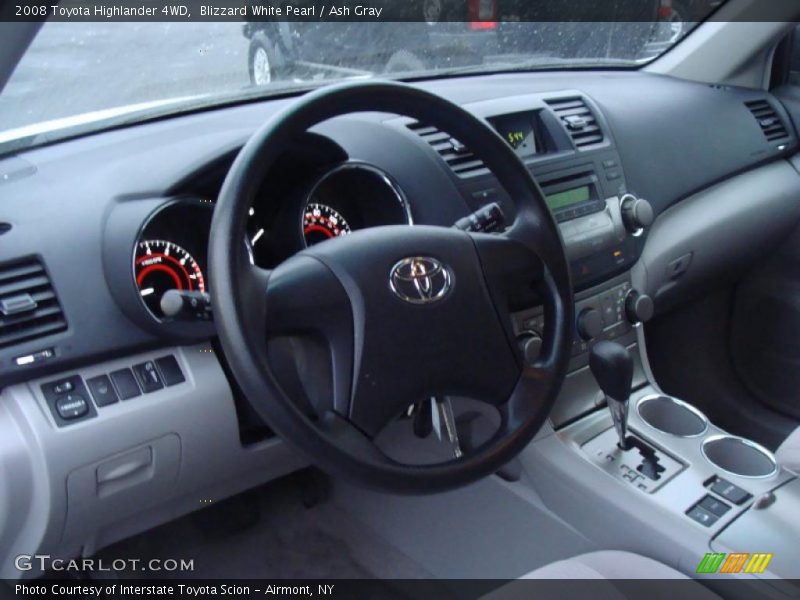 Blizzard White Pearl / Ash Gray 2008 Toyota Highlander 4WD