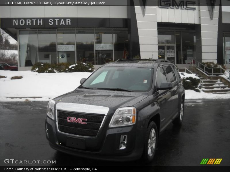 Cyber Gray Metallic / Jet Black 2011 GMC Terrain SLE AWD