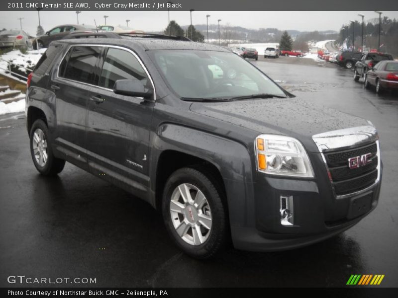 Cyber Gray Metallic / Jet Black 2011 GMC Terrain SLE AWD