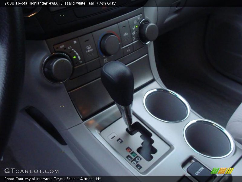 Blizzard White Pearl / Ash Gray 2008 Toyota Highlander 4WD