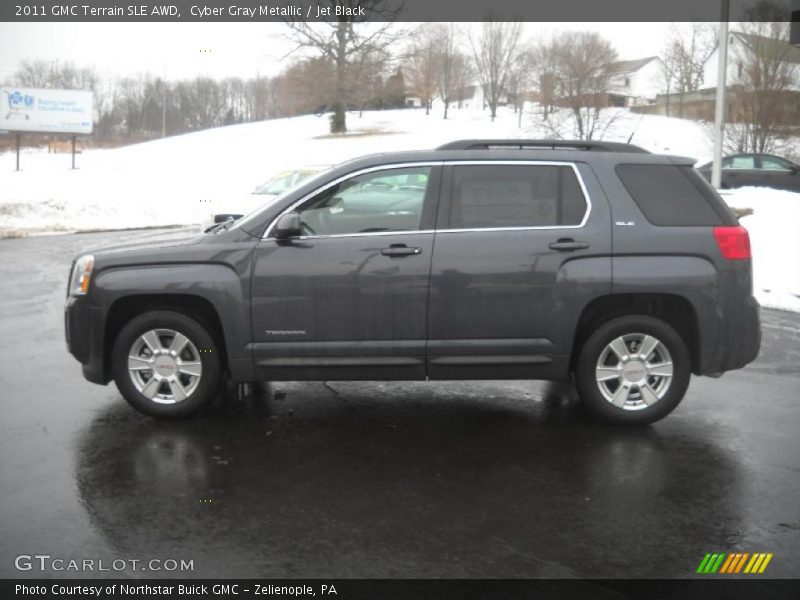 Cyber Gray Metallic / Jet Black 2011 GMC Terrain SLE AWD