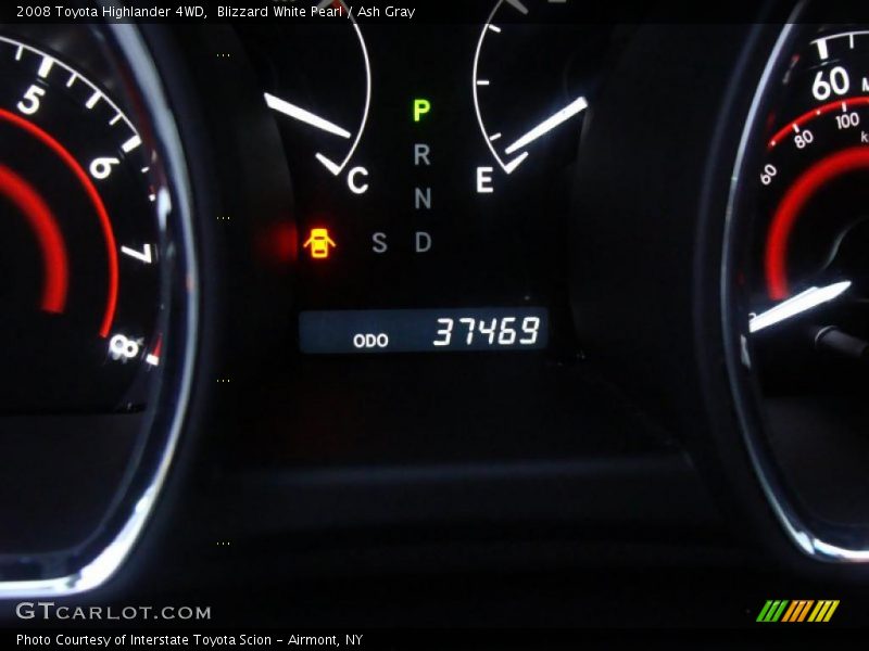 Blizzard White Pearl / Ash Gray 2008 Toyota Highlander 4WD