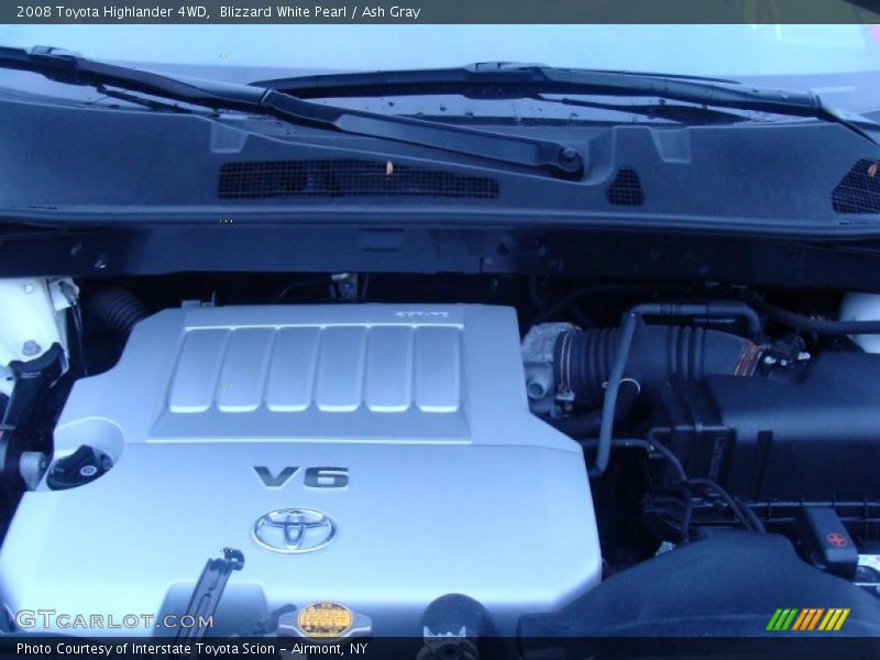 Blizzard White Pearl / Ash Gray 2008 Toyota Highlander 4WD