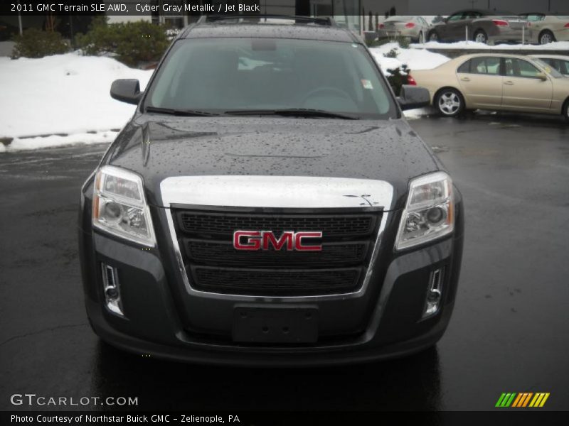 Cyber Gray Metallic / Jet Black 2011 GMC Terrain SLE AWD