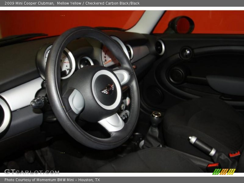 Mellow Yellow / Checkered Carbon Black/Black 2009 Mini Cooper Clubman