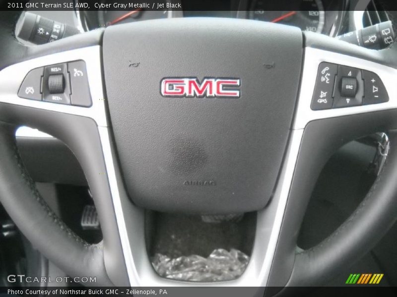 Cyber Gray Metallic / Jet Black 2011 GMC Terrain SLE AWD