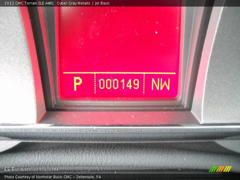 Cyber Gray Metallic / Jet Black 2011 GMC Terrain SLE AWD