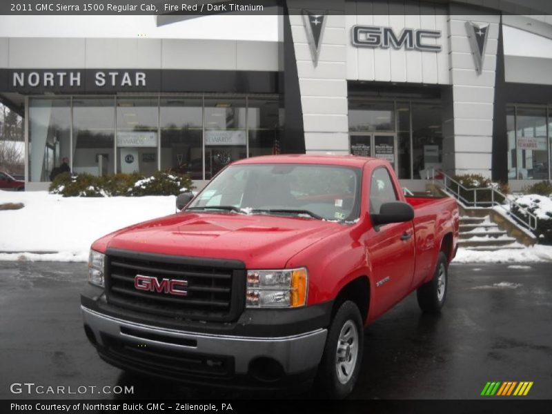 Fire Red / Dark Titanium 2011 GMC Sierra 1500 Regular Cab