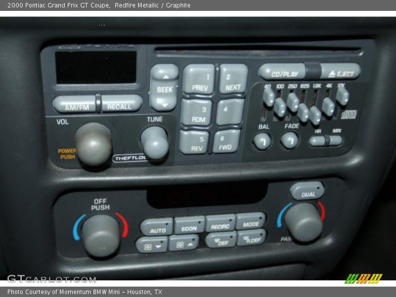Controls of 2000 Grand Prix GT Coupe