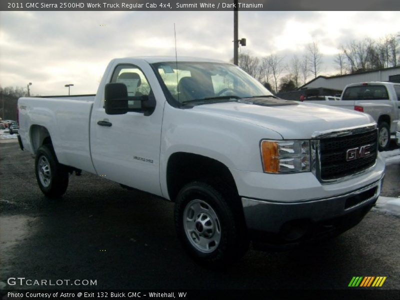 Summit White / Dark Titanium 2011 GMC Sierra 2500HD Work Truck Regular Cab 4x4