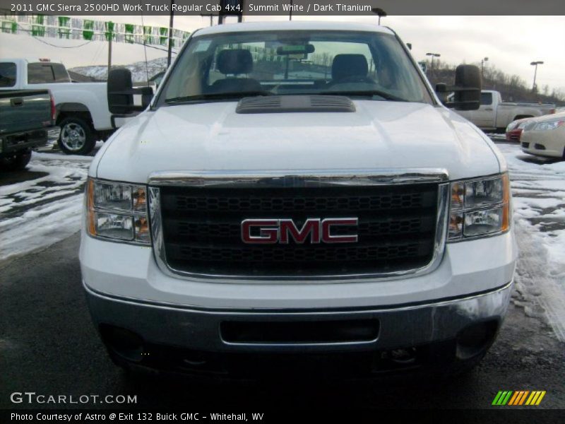 Summit White / Dark Titanium 2011 GMC Sierra 2500HD Work Truck Regular Cab 4x4