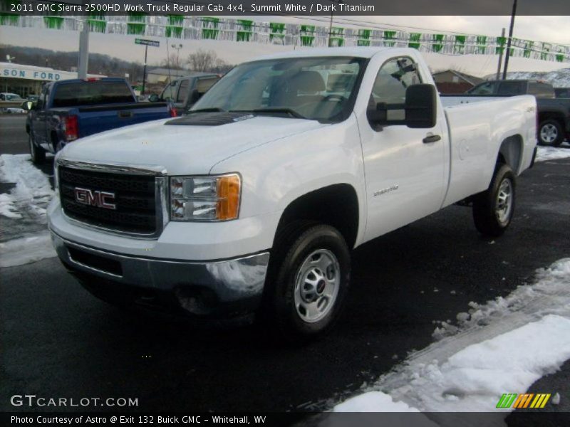 Summit White / Dark Titanium 2011 GMC Sierra 2500HD Work Truck Regular Cab 4x4