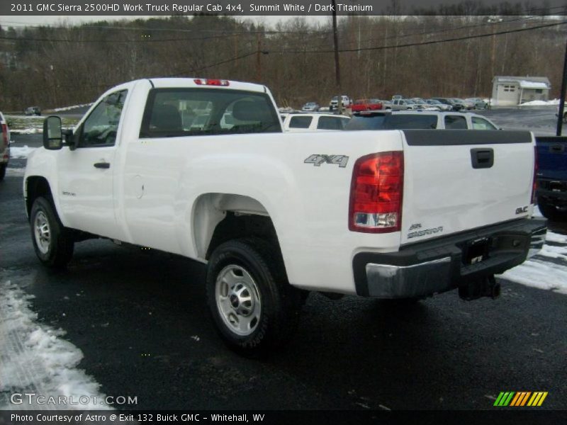 Summit White / Dark Titanium 2011 GMC Sierra 2500HD Work Truck Regular Cab 4x4