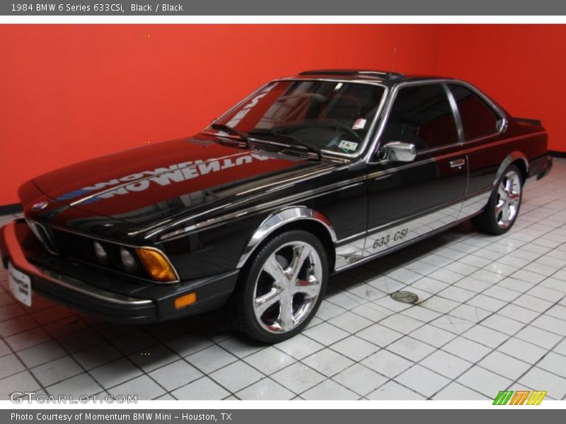 Black / Black 1984 BMW 6 Series 633CSi