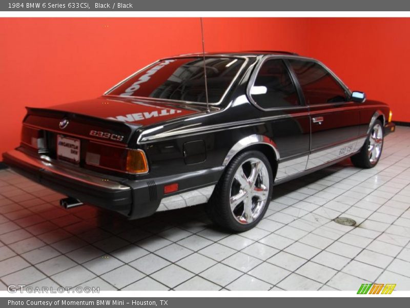 Black / Black 1984 BMW 6 Series 633CSi