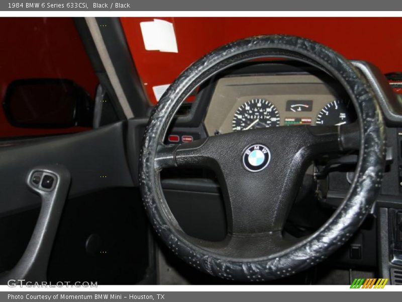 Black / Black 1984 BMW 6 Series 633CSi