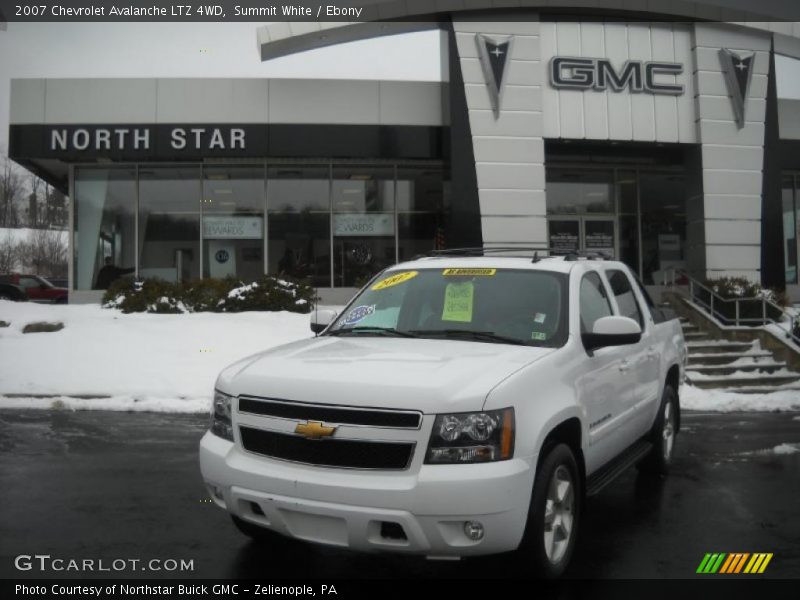 Summit White / Ebony 2007 Chevrolet Avalanche LTZ 4WD