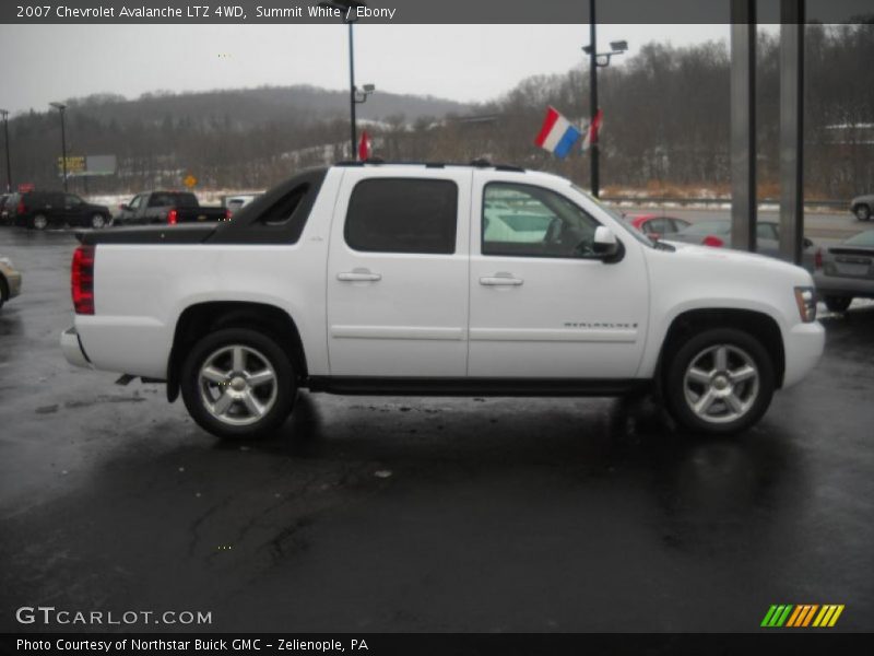 Summit White / Ebony 2007 Chevrolet Avalanche LTZ 4WD