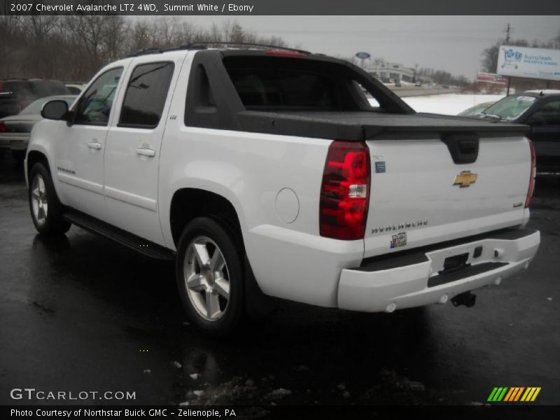 Summit White / Ebony 2007 Chevrolet Avalanche LTZ 4WD