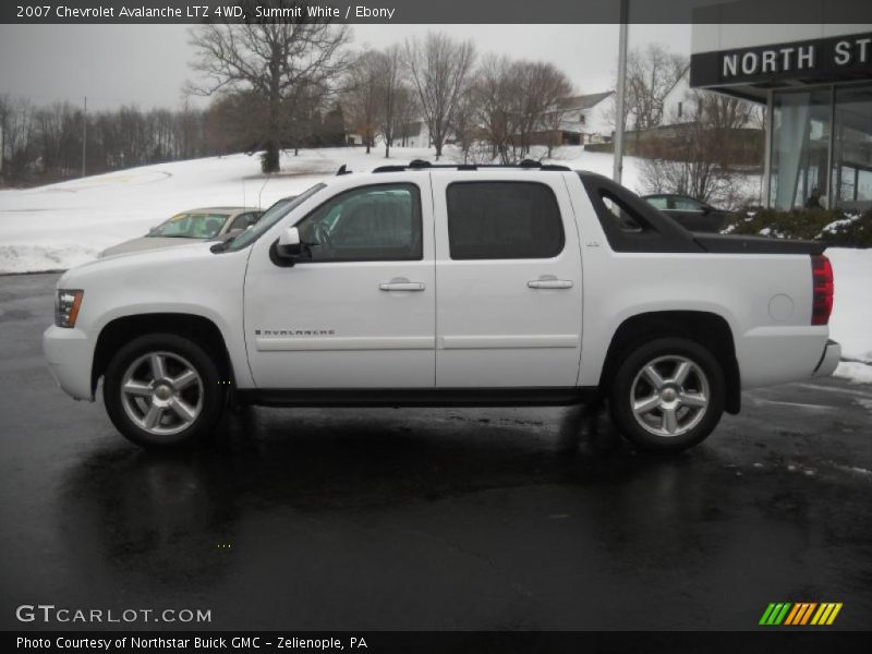 Summit White / Ebony 2007 Chevrolet Avalanche LTZ 4WD