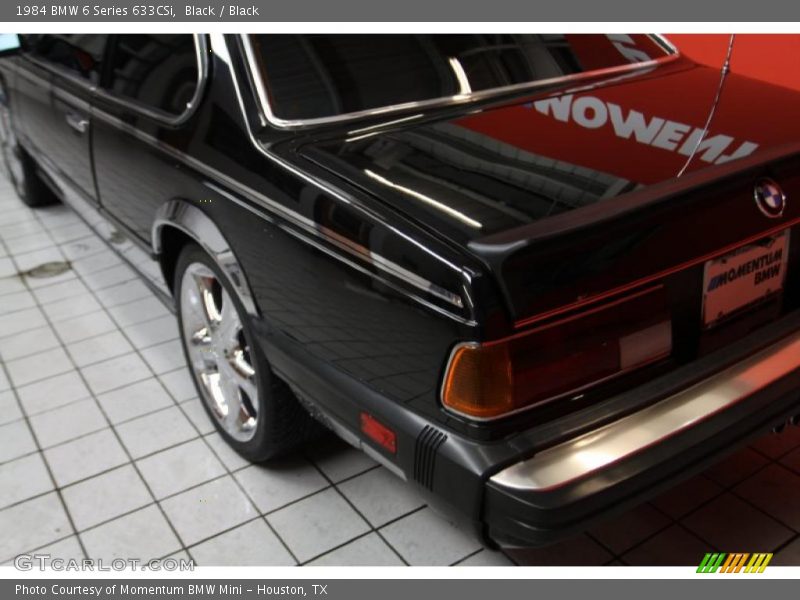 Black / Black 1984 BMW 6 Series 633CSi
