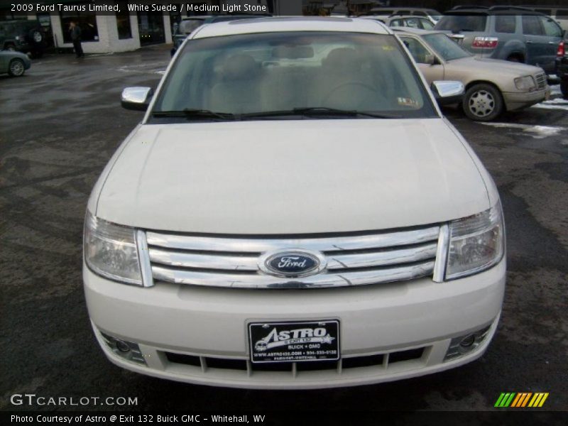 White Suede / Medium Light Stone 2009 Ford Taurus Limited