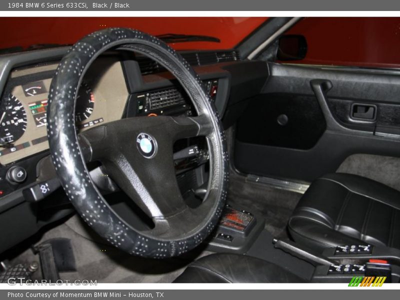 Black / Black 1984 BMW 6 Series 633CSi