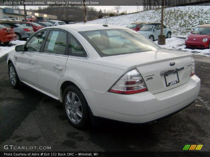 White Suede / Medium Light Stone 2009 Ford Taurus Limited