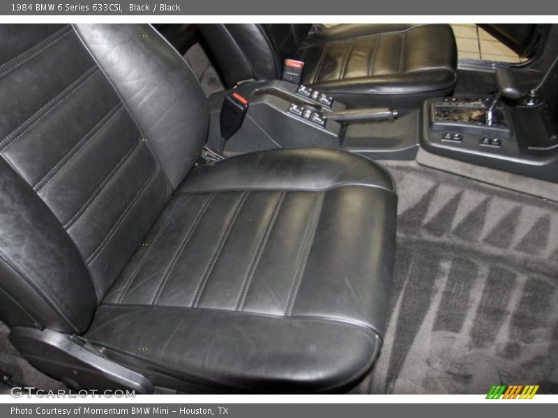  1984 6 Series 633CSi Black Interior