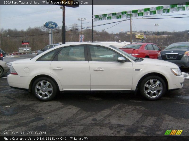White Suede / Medium Light Stone 2009 Ford Taurus Limited