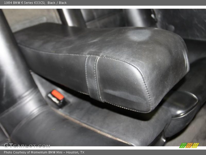  1984 6 Series 633CSi Black Interior