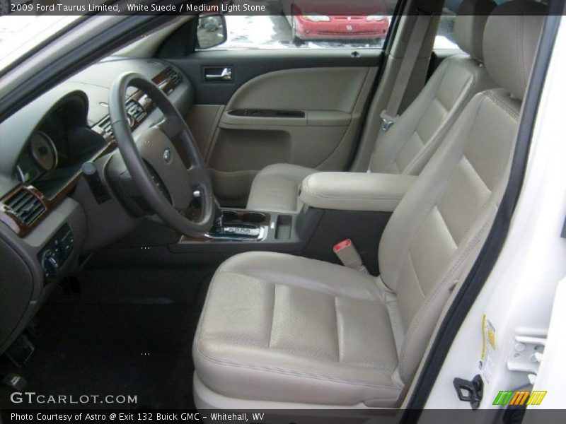 White Suede / Medium Light Stone 2009 Ford Taurus Limited